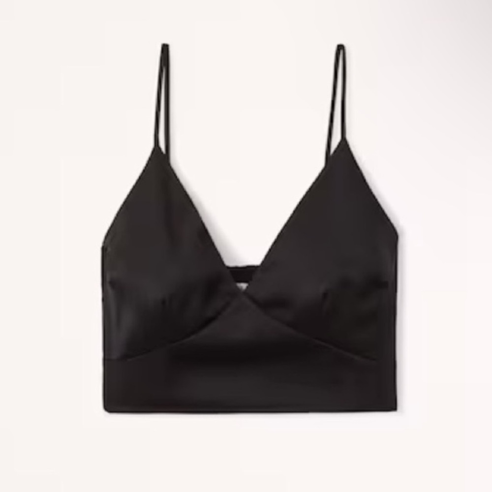 Abercrombie Satin Cami Cropped Tank